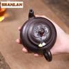 340ml Boutique Yixing Purple Clay Teapots Handmade Tripodia Pot Raw Ore Purple Jade Gold Sand Kettle Chinese Zisha Tea Set Craft