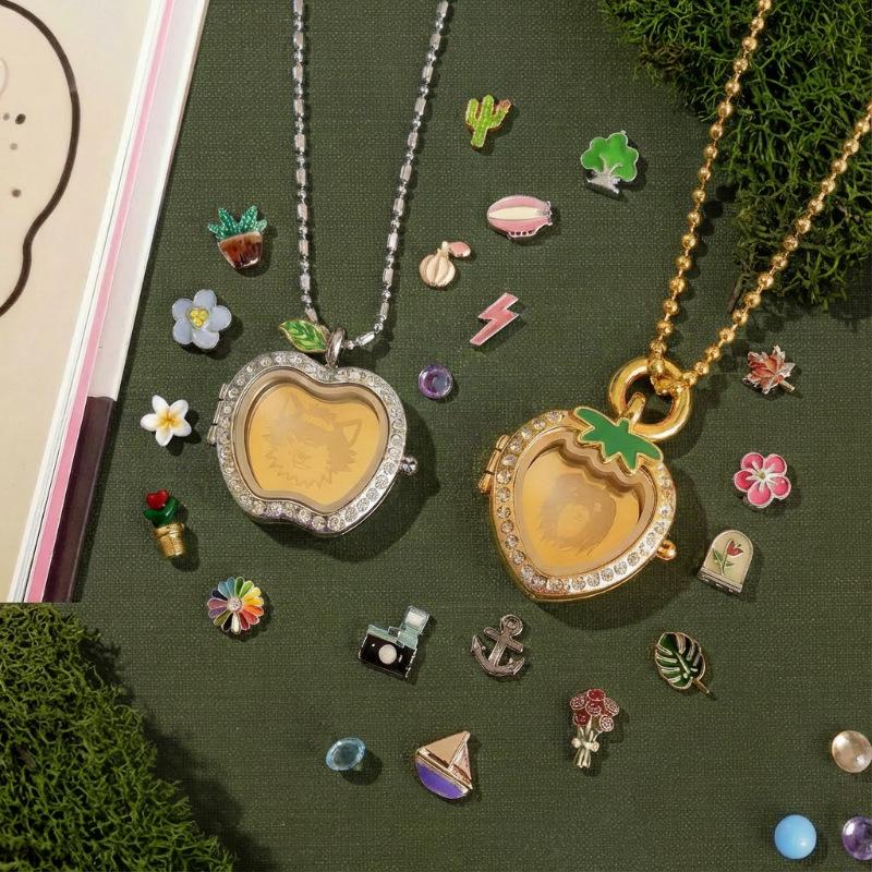 Openable Pendant Necklace Cute Shape Accessories Exquisite Diy Accessories Light Luxury Cute Style Jewelry With Necklace