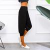 Women's Solid Color Loose Casual Yoga Seven-inch Wide-leg Pants
