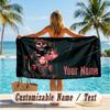 Custom Text Beach Towel, Soft Absorbent Swimming Multi-use TowelThe Conjuring Annabelle