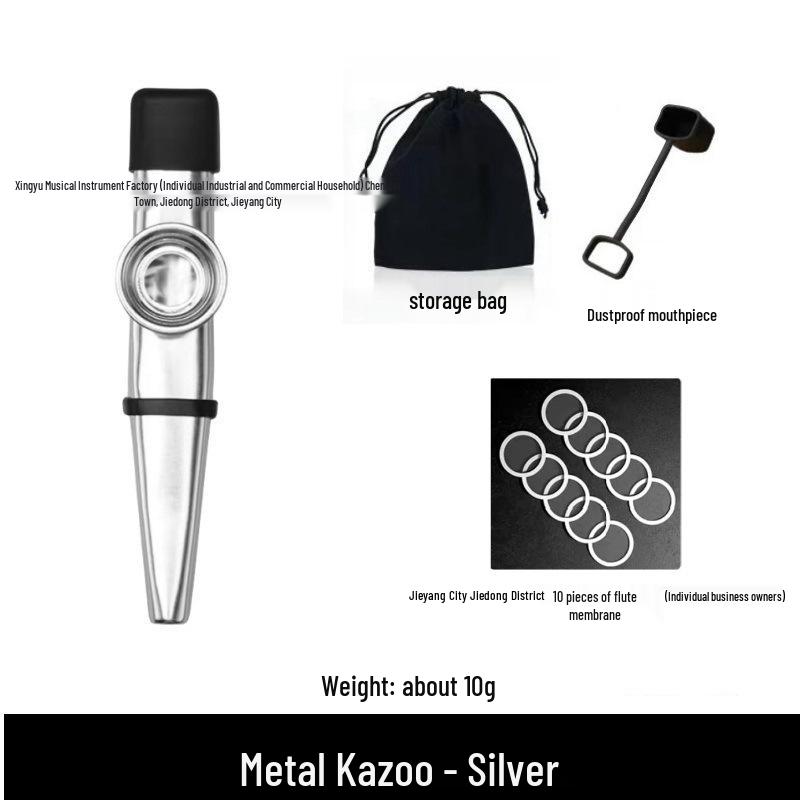 Metal Kazoo Musical Instrument for Early Childhood Education and Adults