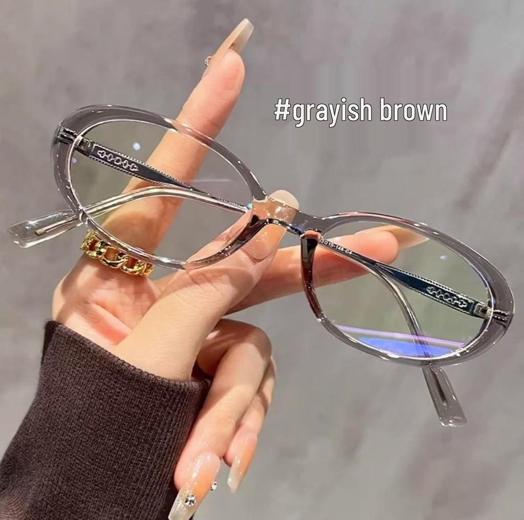 5002 High-End Women's Anti-Blue Light Reading Glasses: Fashionable Slim Oval Frame for Enhanced Clarity for All Ages