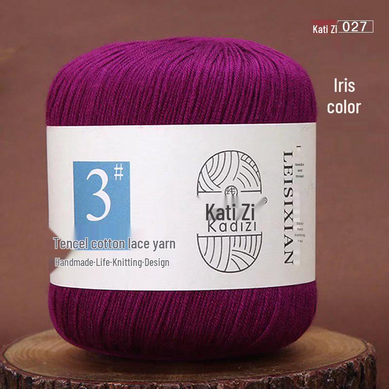 Mercerized Cotton Lace Yarn No. 3: DIY Hand-Knitted Crochet for Children - Spring/Summer Sweater & Coat - Free Shipping