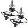 1 Par de Kit de Farol LED Super Brilhante para Carro Lâmpadas de Farol com Luz Piscante 3000K 4300K 6000K H4