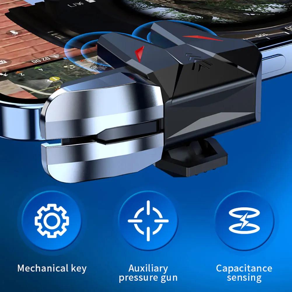 S1 Mobile Phone Game Trigger Gamepad Joystick 6-Finger Aim Shooting L1 R1 Key Button Game Fingertips For PUBG Game Controller