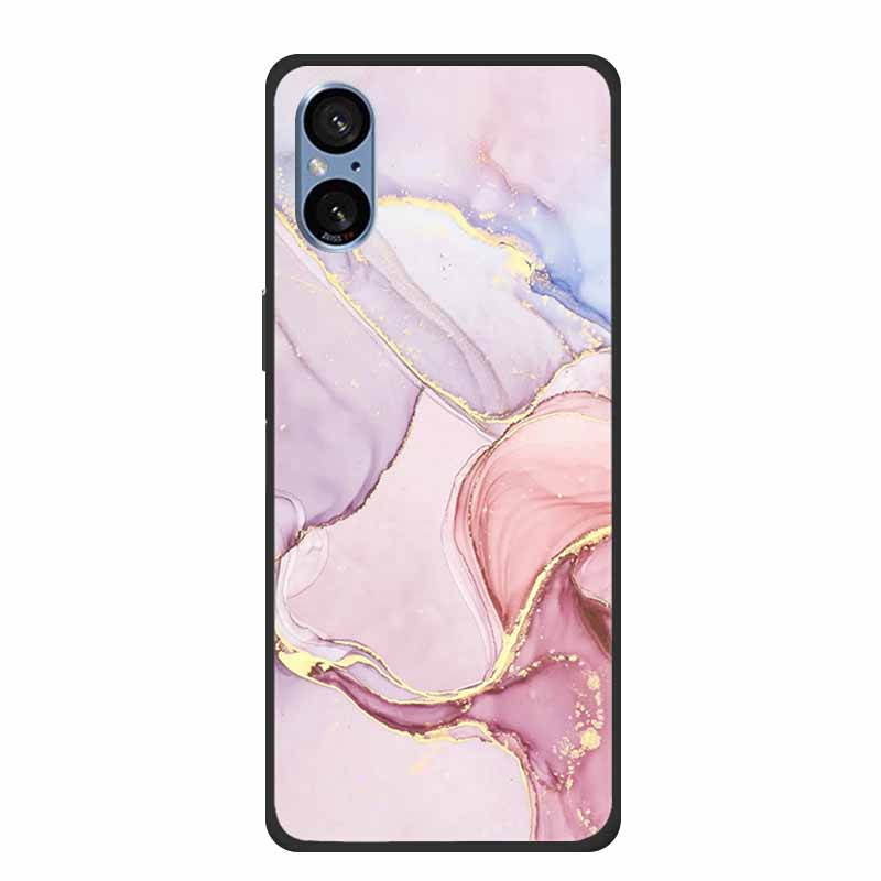 For Sony Xperia 5 V Case Marble Shockproof Soft Silicone TPU Back Cover For Sony Xperia5 V 5V 5G Phone Cases XQ-DE54 New Fundas