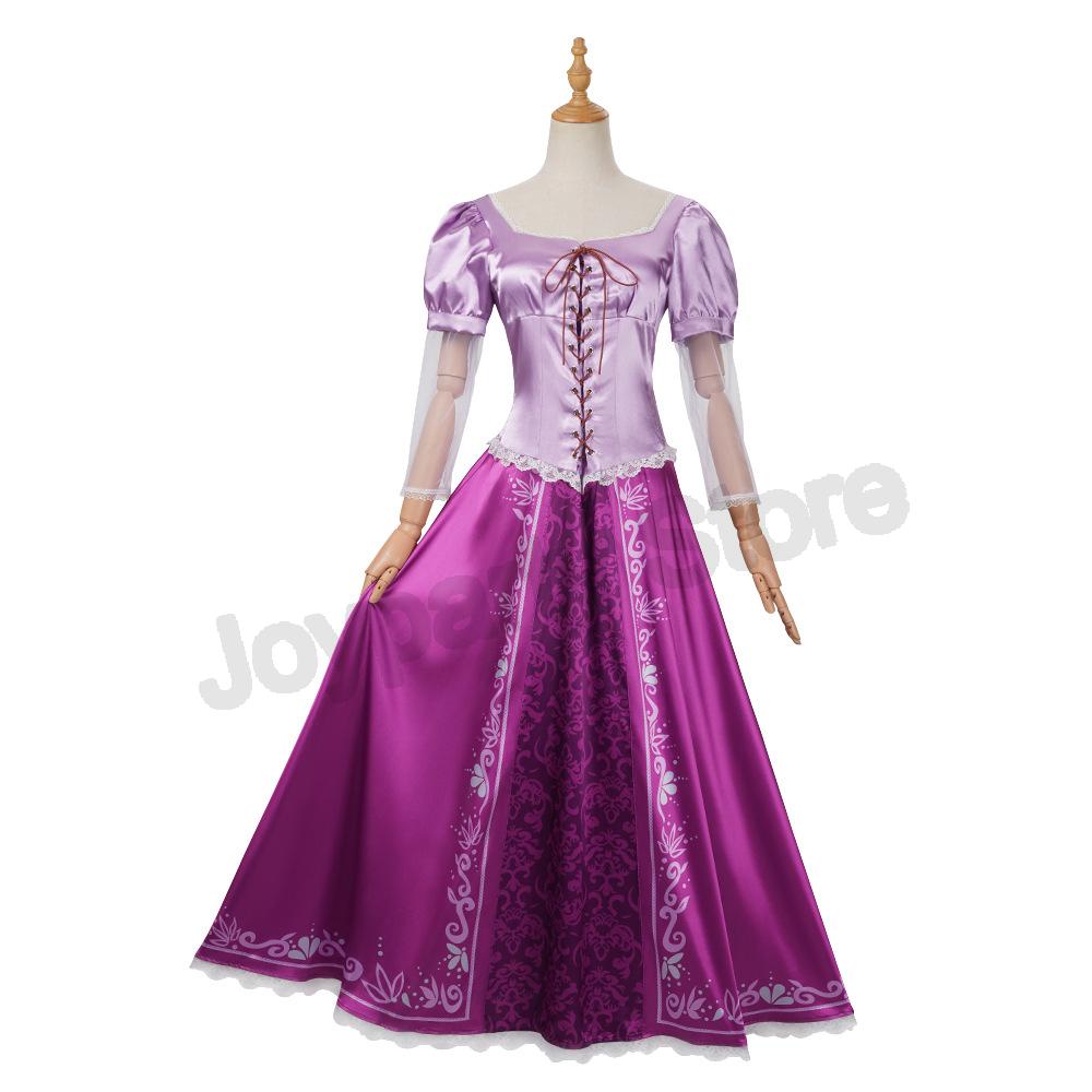 Anime Rapunzel Prinzessin Cosplay Kostüm für Mädchen Frauen Rock Kleid Fantasia Halloween Karneval Party Rolle Cartoon Outfit