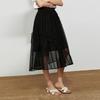 Women's Summer Pleated Midi Skirt