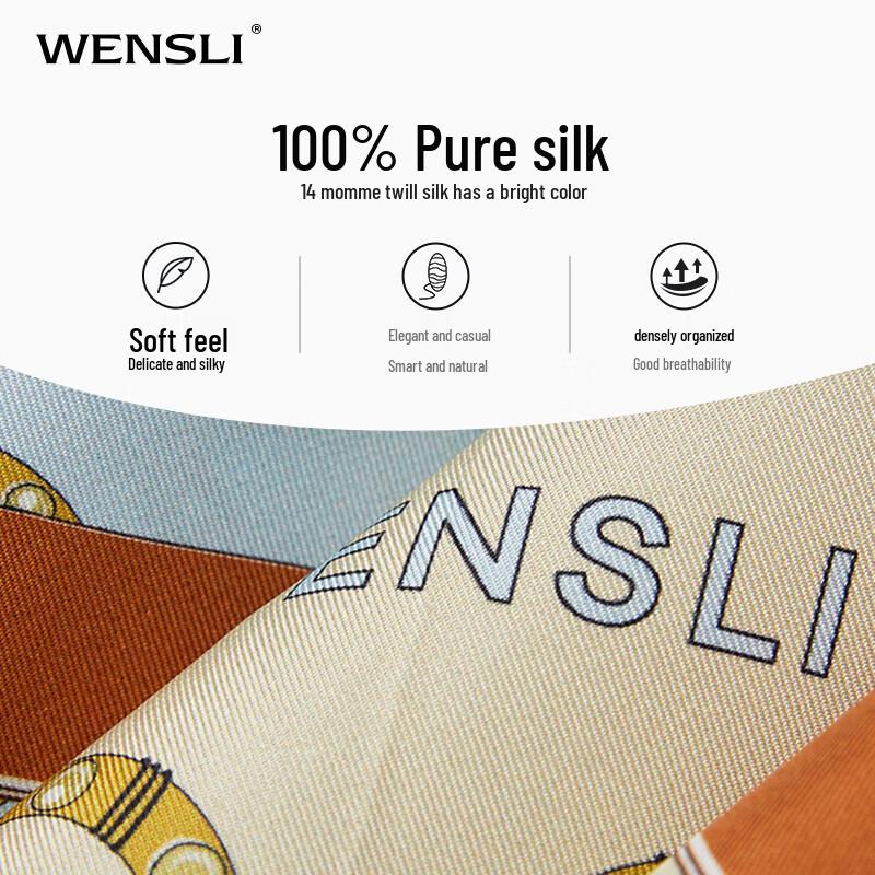 WENSLI Oriental Auspice Mulberry Silk Scarf Shawl
