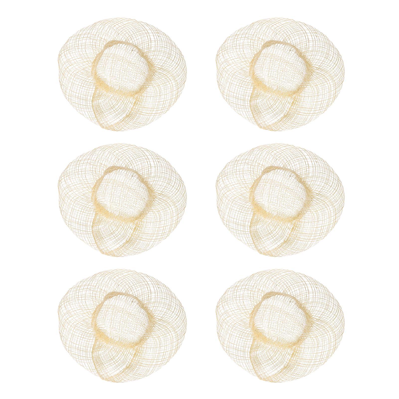 

uxcell Mini Straw Hats, Set of 6, 5-inch, for Knitting, Miniature Dolls, Natural Color, Small Hats, Dollhouse DIY Craft Decoration Accessories, Mini