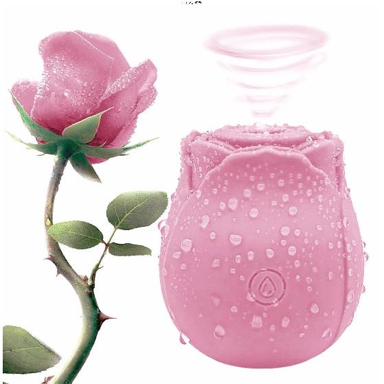 Adult 10-Speed Clitoral Suction Masturbator Jumping Effect Rechargeable Waterproof Silicone Rose Vibrator for Breast Stimulator