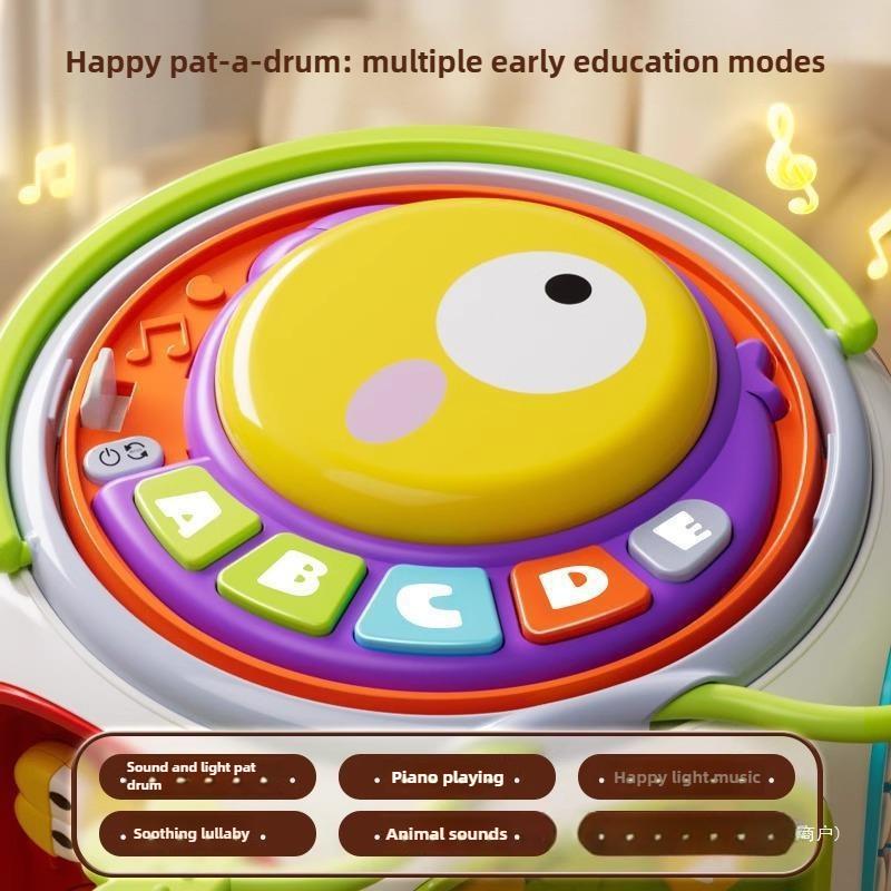 Baby Hand Drum Toy 0 1 Year Old 7 Baby 8 Months 3 9 6 Music Early Education Hexahedron Pat Drum
