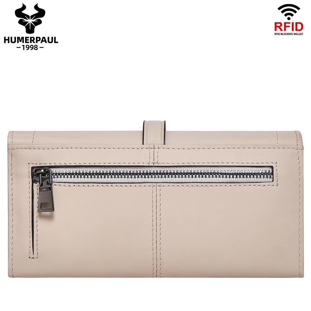 Humerpaul Neue Lange Brieftasche Aus Echtem Leder Frauen Geldbörsen Zipper Geldbörse Mode Hohe Qualität Geldbörsen Trendy Geldbörse Karte Halter Luxus