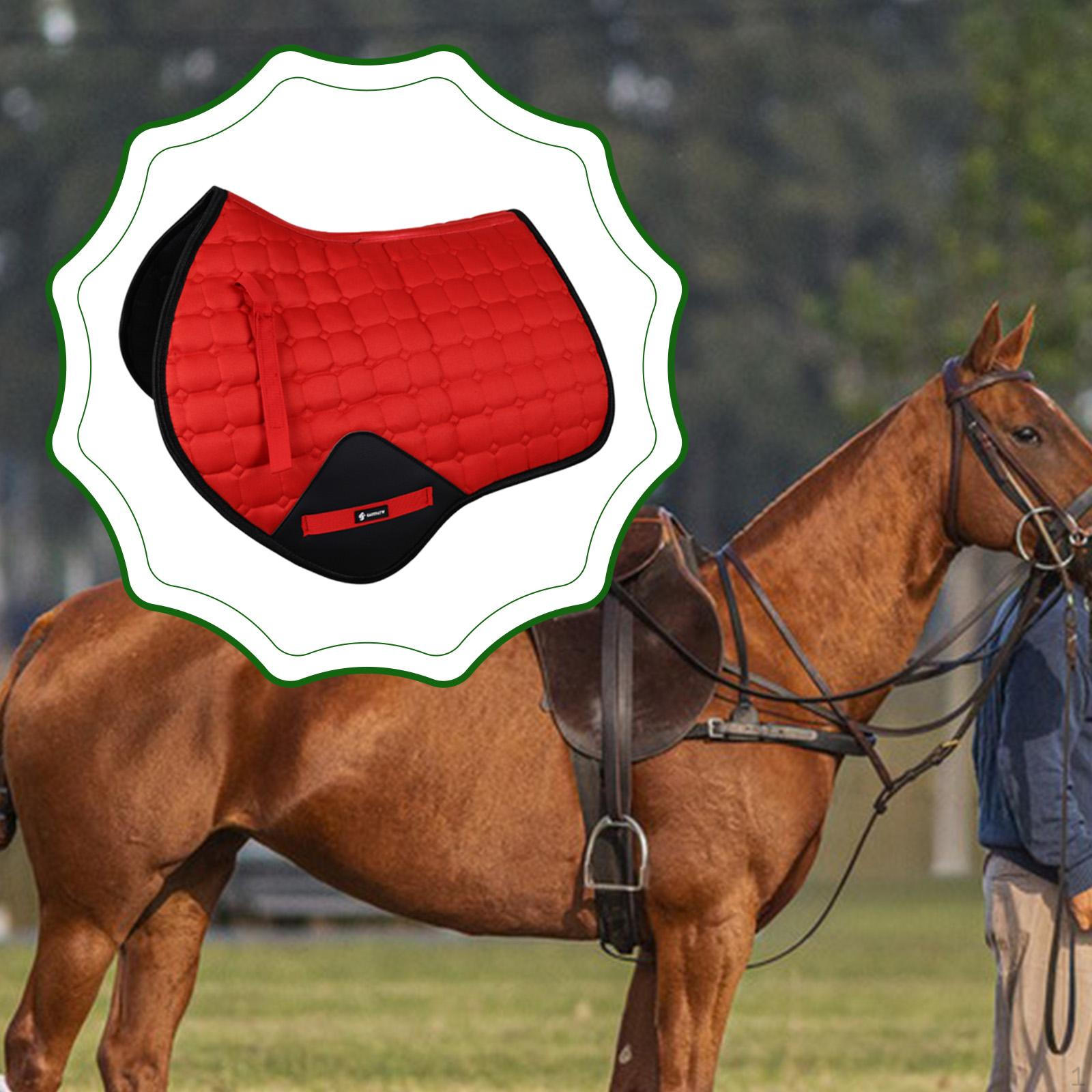 

Comfortable Riding Saddle Pad, Practical, Non-slip, Abrasion-resistant, Sweat-absorbent And червоний