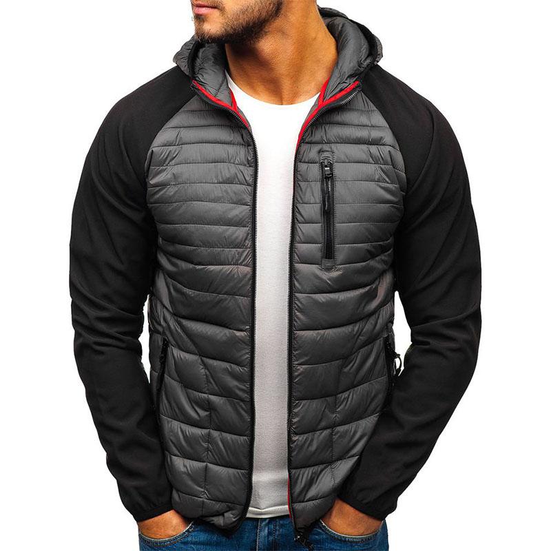 

Мужская стеганая куртка с хлопковой подкладкой, приталенная стеганая куртка со свободным швом