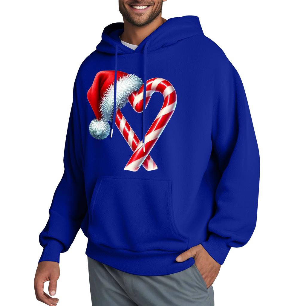 Men's Hooded Sweatshirt, Contrasting Color Sweatshirt, Sports   Casual Jacket