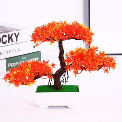 1Pc Artificial Plants Bonsai Fake Flowers Small Tree for Home Living Room Bedroom Balcony Decoration Artificial Bonsai