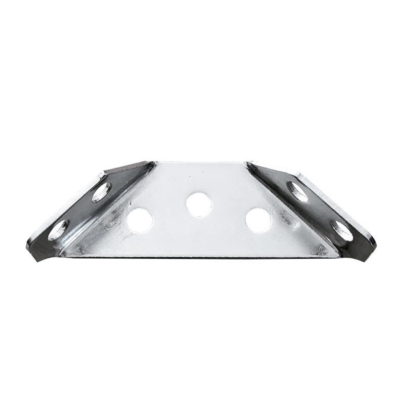 Stainless Steel Angle Brackets with Three-sided Fixation for Bed Corner Fixers To Support Furniture, Tables, Chairs and Trapezoidal Shapes