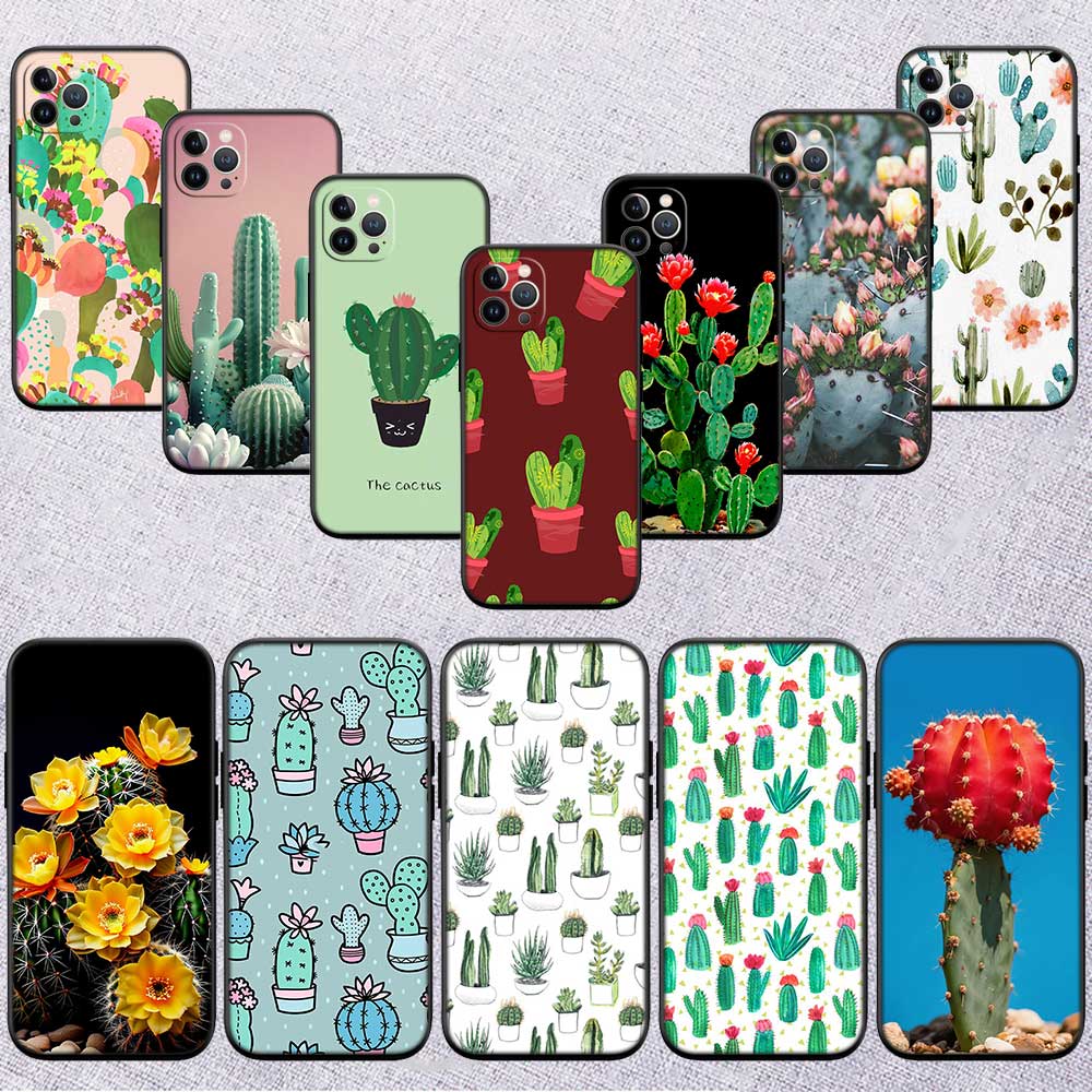 RE63 Watercolour Cacti And Succulent Phone Case for Samsung Galaxy S20 S21 S22 Ultra FE + Plus A21S A22 A24 A25 A26 A30 A30S A31