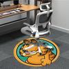 1pc Garfield Cat Office Round Area Rug, Under Office Chairs Bedroom Living Room Home Decor, Available in Various Sizes