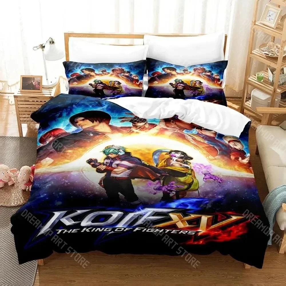 3D Print The King Of Fighter Bedding Set Boys Girls Twin Queen Size Duvet Cover Pillowcase Bed Kids Adult Home Textileextile