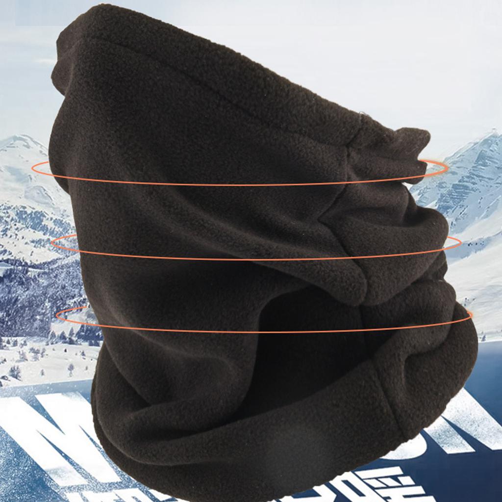 Neck Gaiter Warmer Ski Scarf Windproof Mask Unisex Windproof Thick Fleece Neck Warmer Cold Weather Face Mask