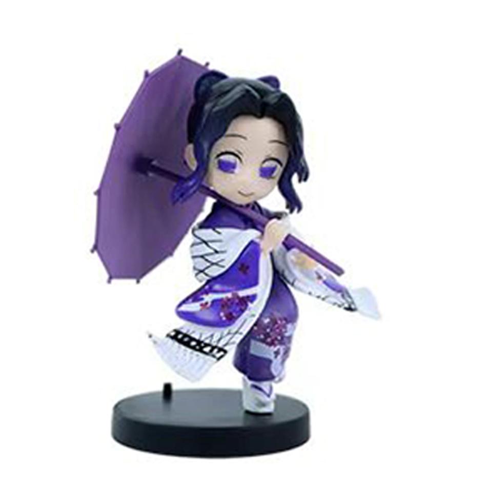 Anime Genuine Demon Slayer Action Figure Plum Rain Series Kochou Shinobu Tomioka Giyuu Kanroji Mitsuri Mystery Box Toy Gift