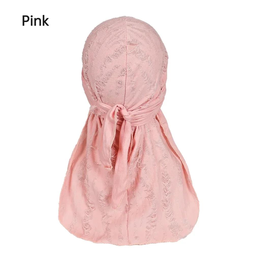 Lässiges Radfahr-Kopftuch Trendiges Vintage Stirnband Hut Baumwolle Langer Schwanz Piratenkappe Durag Hip Hop Bandana Unisex