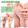 Aloe Vera Fußmaske Feuchtigkeitsspendende Peeling-Maske für trockene, rissige Füße, zur Erweichung von Hornhaut & Glättung rauer Haut