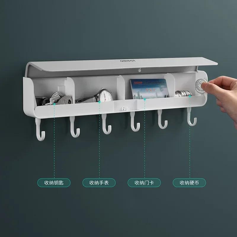 Key Holder Hanger for Wall Modern Decorative Shelf Wall Mounted Entryway Key Organizer for Living Room Kitchen Bathroom Office