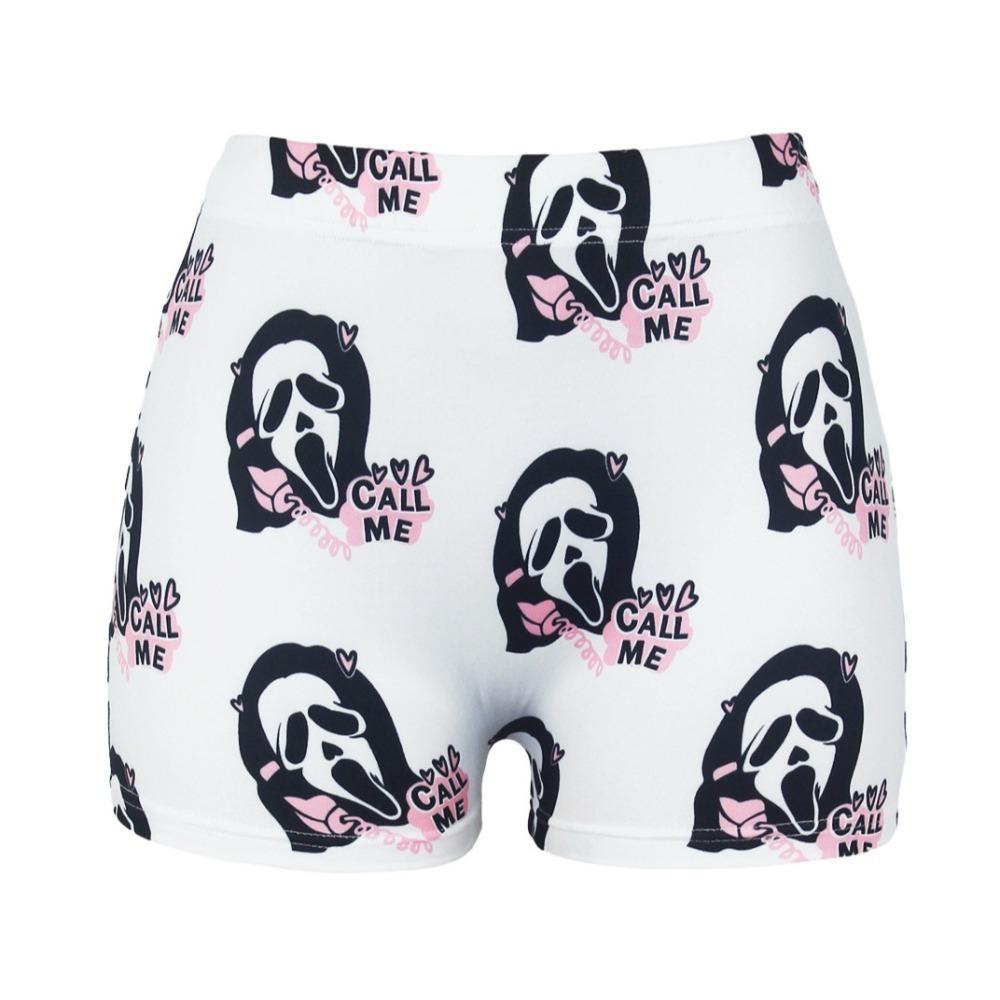 

Letter Printing Seamless Yoga Shorts Tight Ghost Butt Lifting Leggings Jogging L-Style D