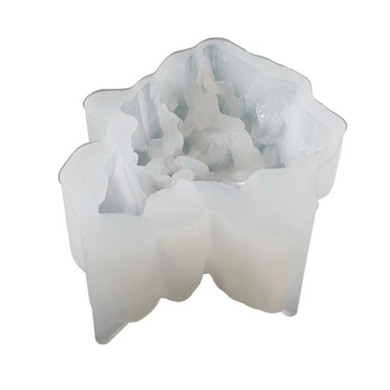 Moule en Silicone Réutilisable Forme Irrégulière Antiadhésif Texture Claire Résistant à la Chaleur Bricolage Qualité Alimentaire Forme de Grappe de Cristal Artificiel Pierre