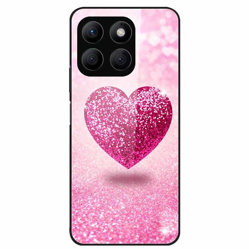For Honor X8C Case Tempered Glass Hard PC Back Shell for Honor X8C 4G Phone Cases Bumper Covers for HonorX8C X 8C Fashion Shells