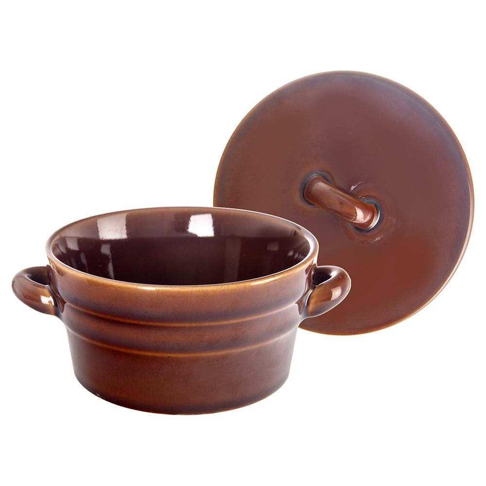 Pojemnik Ceramiczny Kuchenny Garnek na Smalec Żywność Miska na Zupę 340 ml