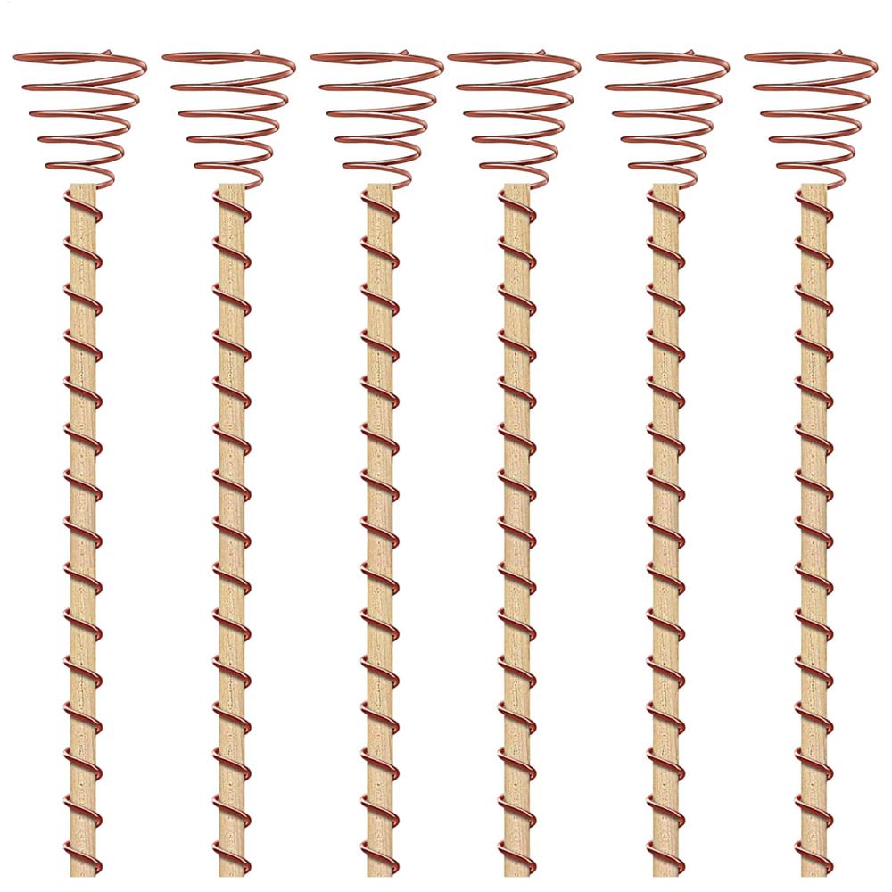 

6 шт. Электрокультурные колышки для растений, садовые медные катушки, антенны для выращивания садовых растений, овощей