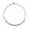 Design Gradient Pink Pearl Necklace For Girls' Sweet Accessories Party Luxurious Jewelry Sexy Collarbone Chain For Womens