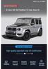 Compatible Mercedes G-Class 465 Carbon Fiber Body Kit: Front Lip, Rear Lip, Hood, Fender, Tail Wing, Roof Light.
