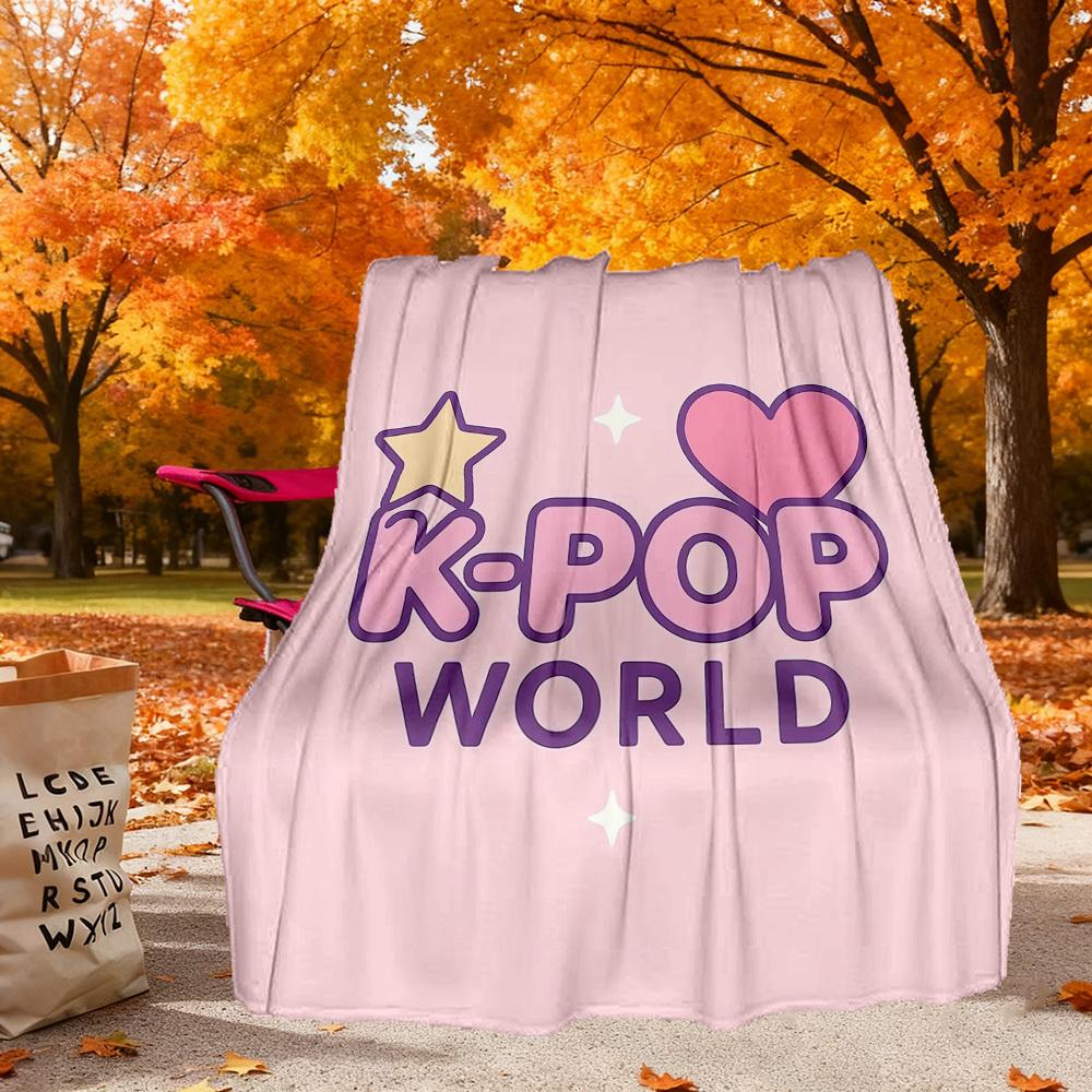 K Pop World Outdoor Flannel Blankets, Outdoor travel, Home Blankets, Fan Gifts,Suitable for All Seasons, Christmas Gifts. R1127091