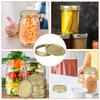 10Pcs 70mm/86mm Mason Jar Lids Stainless Steel Material Silver/Gold Food Container Sealing Covers Leak-Proof Jar Covers
