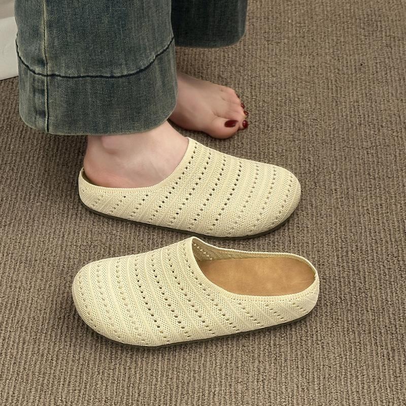 Fashion 2025 Fashion Style Breathable Open-Toe Thick Heel Women's Summer Outdoor Wear Roman Style Hollow Out Slip-On Sandals
