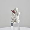 Room Decor Bedroom Mummy Statues Bookshelf Ornaments Humanoid Sculptures Reading Woman Figurine