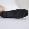 Ladies Casual Knitting Shoes Square Toe Flat Sole Fly Weave Soft Lightweight Large Size Casual Shoes Platform Sandals Footwear