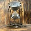 17.78 Cm Solid Brass Hourglass Sand Timer With Compass Decorative Sand Timer Clock For Wedding Gift, Anniversary Gift, Birthday Gift For Him