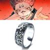 Anime Jujutsu Kaisen Ringar Ryomen Sukuna Cosplay Svart Död Öga Unisex Ring Rekvisita Smycken Gåva Tillbehör Dekoration