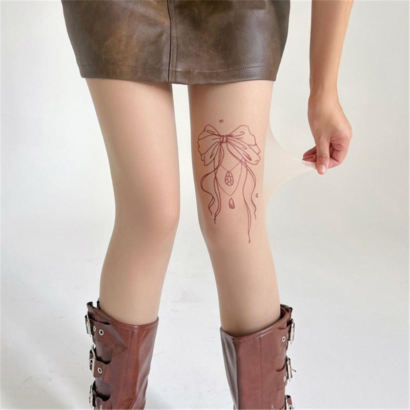 Women's Patterned Tights,High Waist Pantyhose,Vintage JK Uniform Pantyhose Control Top Stockings Pantyhose