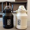 Insulated Hand-held Thermos Cup Leak Proof Straw Thermal Water Bottle  Coffee Tea