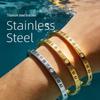 Titanium Steel Roman Numerals Women's Bracelet - Fashionable, Colorfast, Simple Korean Accessories