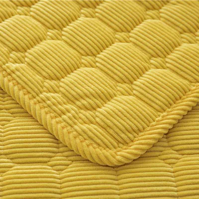 Buy Solid Color Edging Corduroy Sofa Cushion Modern Minimalist Living