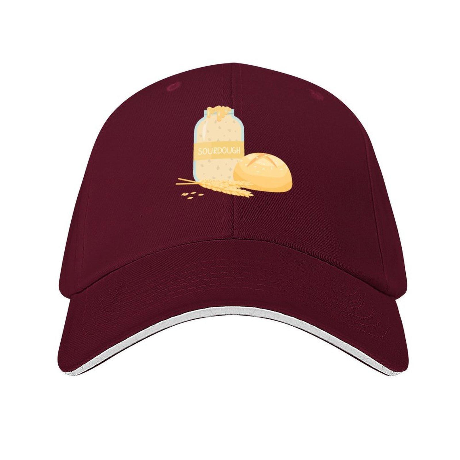 Sourdough Cute Make Bread Baseball Cap Horse Hat Anime Hat Unisex Sunscreen Baseball For Unisex Womens
