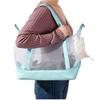 Pet Transparent Mesh Cat Bag for Outdoor Use Portable and Foldable Hand-held Cat Bag Small Animal Carrier Backpack